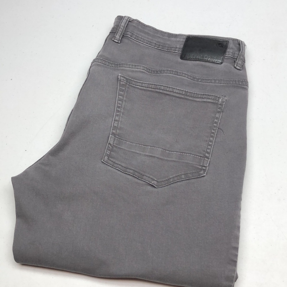 LIKE NEW MENS DAVID BITTON GRAY SARCHER SLIM STRAIGHT JEANS 38x30 ⭐️